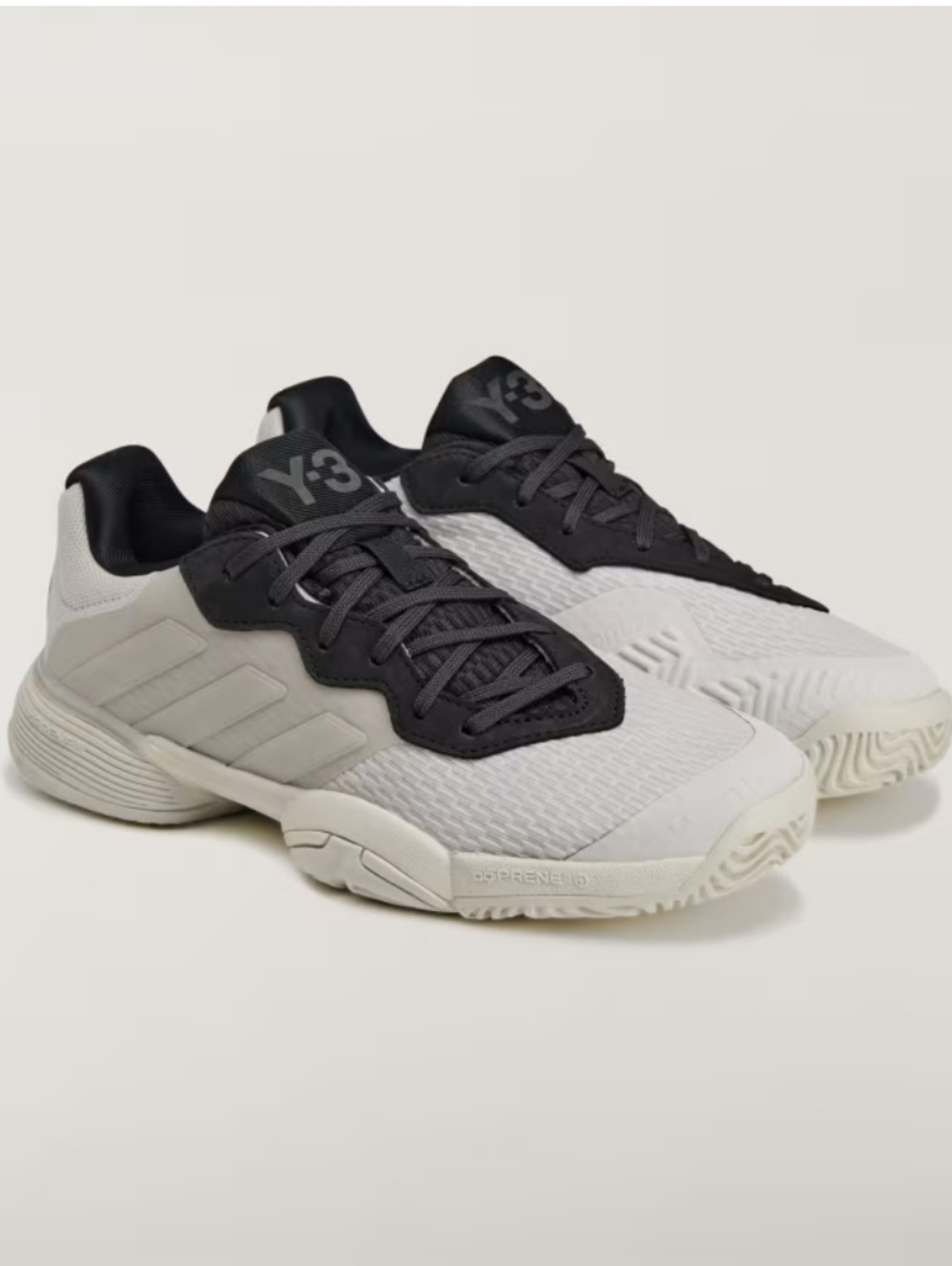 Adidas Y-3 Barricade Tennis Shoes GS Kids Size 3 Orbit Gray Black